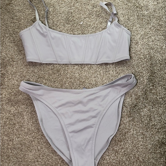 SKIMS Other - SKIMS Light Gray Bikini Set